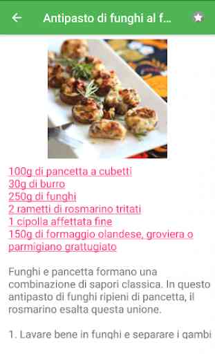 Funghi ricette di cucina gratis in italiano. 2