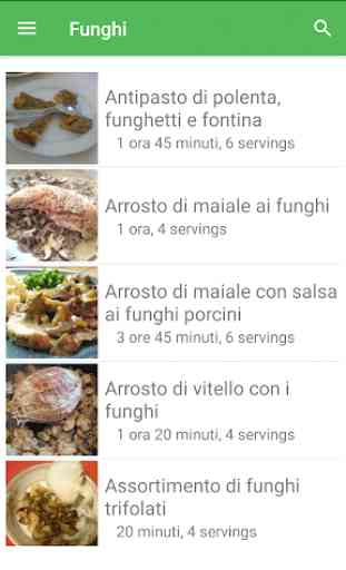 Funghi ricette di cucina gratis in italiano. 3