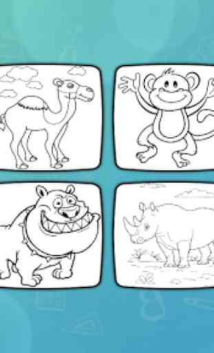 Glitter Coloring Book For Kids - Animals 3