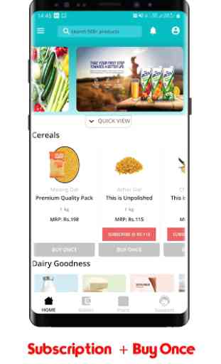 Grocery & Milk Subscription App 1