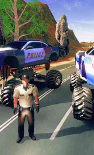 Hot pursuit Monster truck 3d: GT police chase 4
