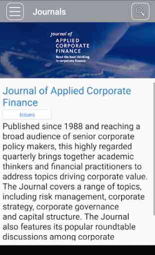Journal of Applied Corporate Finance 2