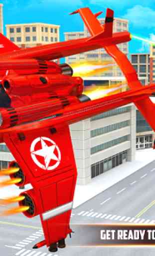 L'elicottero volante trasforma il gioco tiro robot 1