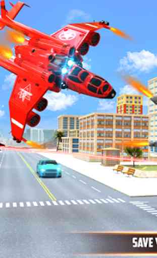 L'elicottero volante trasforma il gioco tiro robot 2