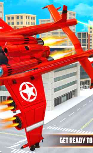 L'elicottero volante trasforma il gioco tiro robot 4