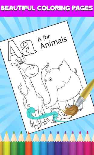 Learning Letters: Alphabet Coloring Book 1