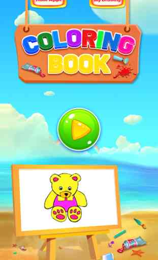 Little Teddy Bear Coloring Book Game 1