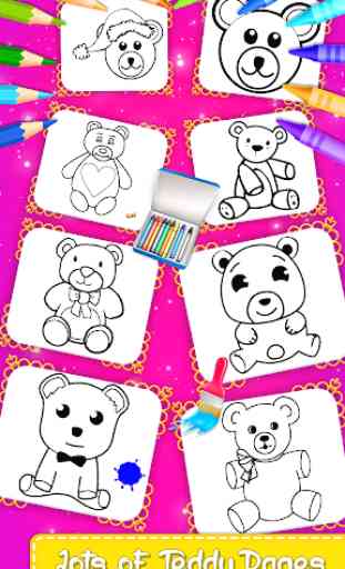 Little Teddy Bear Coloring Book Game 2