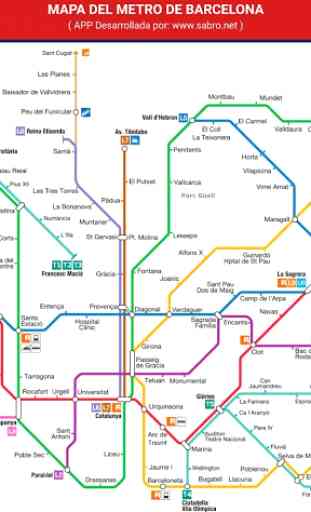 Metro de Barcelona Mapa LITE 2