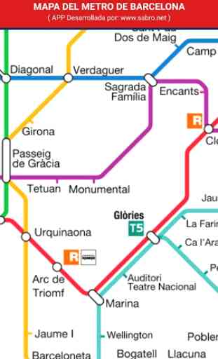 Metro de Barcelona Mapa LITE 3