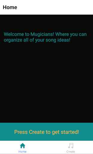 Mugicians, a songwriter notebook app 1