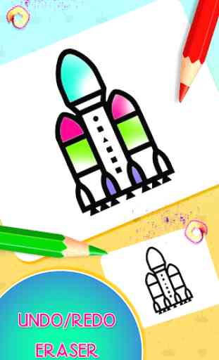Planes Coloring Book & Drawing Game 4