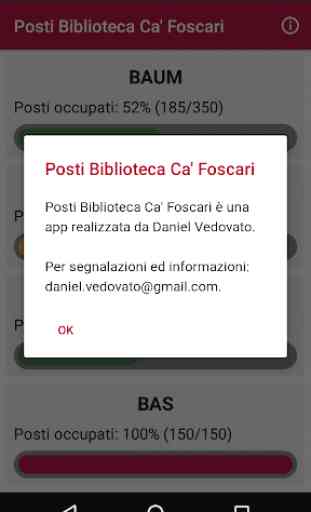 Posti Biblioteca Ca' Foscari 2