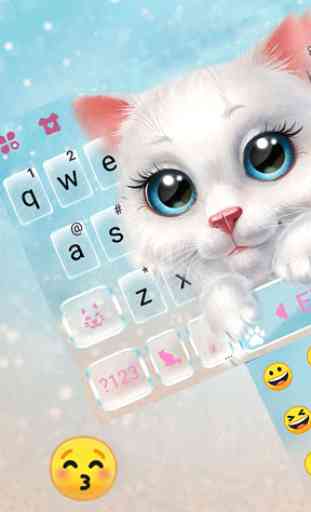 Pretty Cute Cat Tema Tastiera 2