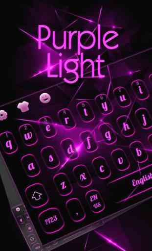 Purple Light Black Keyboard 1