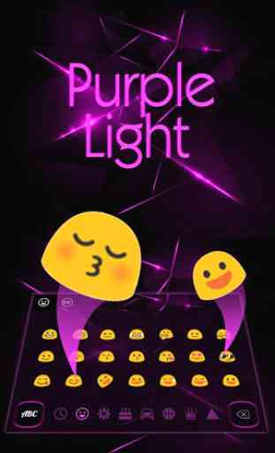 Purple Light Black Keyboard 3