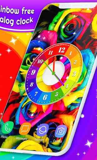 Rainbow Analog Clock  1
