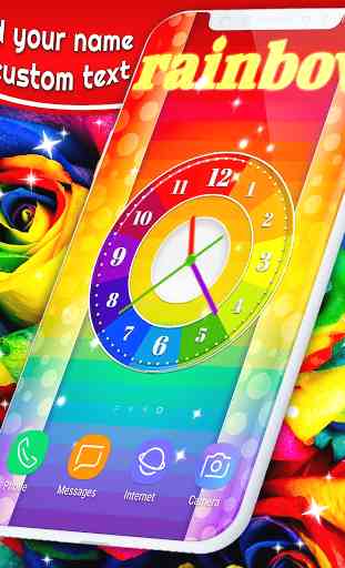 Rainbow Analog Clock  2