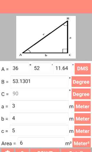 Right Angled Triangle Calculator and Solver 4