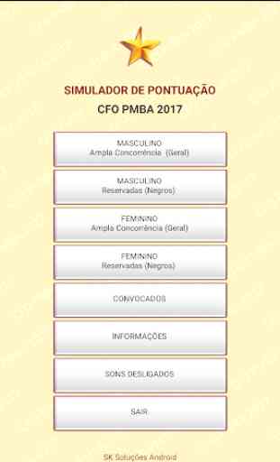 Simulador CFO PMBA 2017 2