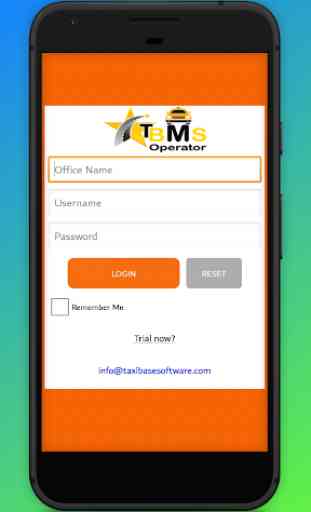 TBMS Operator app taxi dispatch system 1