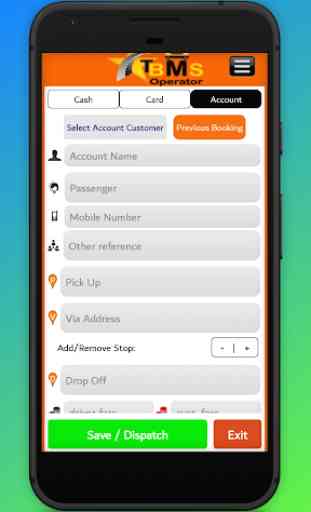 TBMS Operator app taxi dispatch system 3