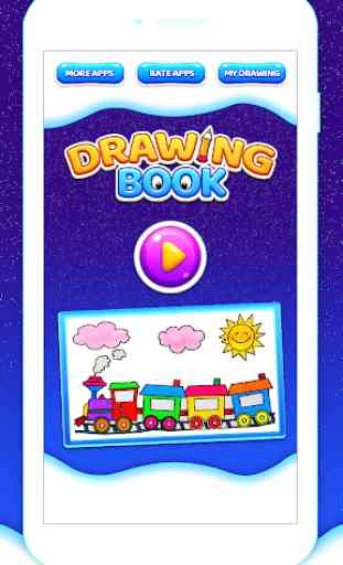 Train Coloring Book & Drawing Game 1