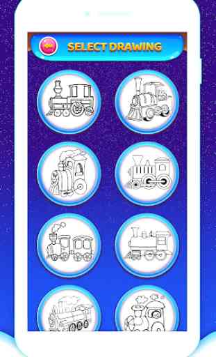 Train Coloring Book & Drawing Game 2