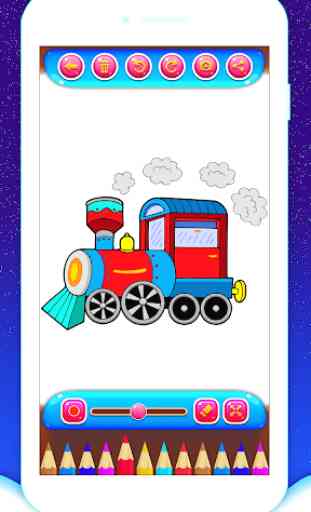Train Coloring Book & Drawing Game 3