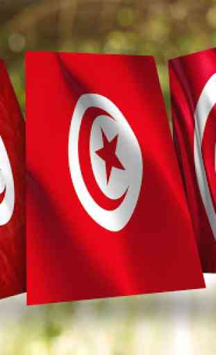 Tunisia Flag Wallpaper 2