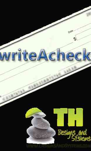writeAcheck write checks 1