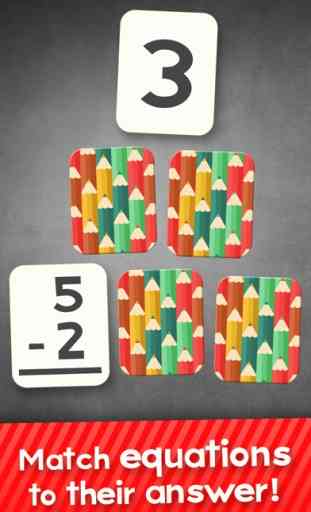 Sottrazione Flash Cards Giochi Matematica Per 1