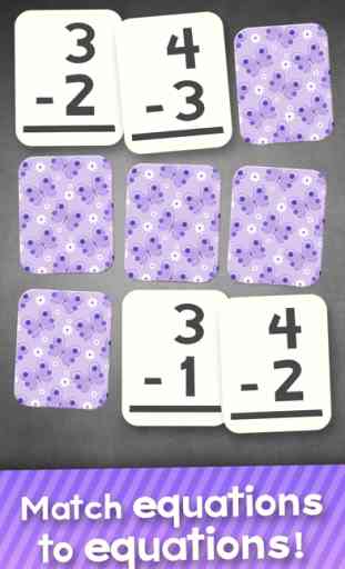 Sottrazione Flash Cards Giochi Matematica Per 4