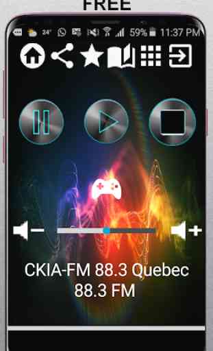 CKIA-FM 88.3 Quebec 88.3 FM CA App Radio Free List 1