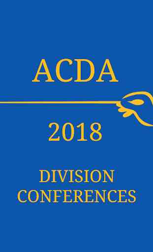 2018 ACDA Division Conferences 2