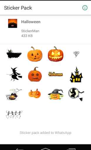 Adesivi di Halloween per WhatsApp 2