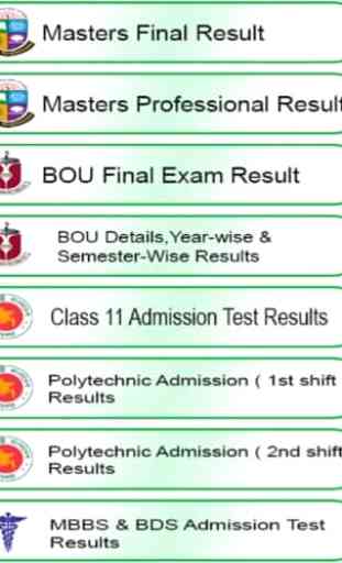 All Exam Result In Bangladesh 2