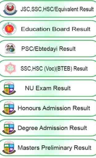 All Exam Result In Bangladesh 3