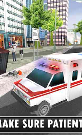 Ambulanza in emergenza di soccorso stradale 2