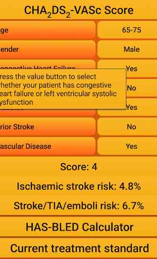 Atrial fibrillation risk calc 2