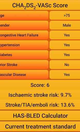 Atrial fibrillation risk calc 3
