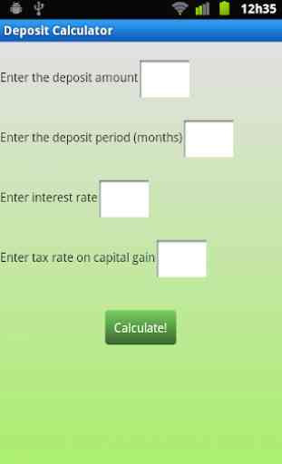 Bank Deposit Calculator 1