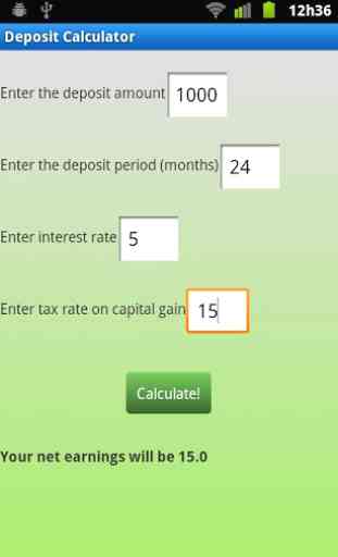 Bank Deposit Calculator 2