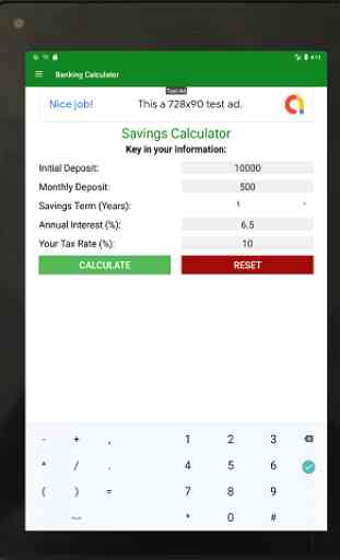 Banking Calculator - Savings and CD Calculator 4