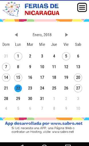 Calendario de Fiestas Patronales de Nicaragua 2