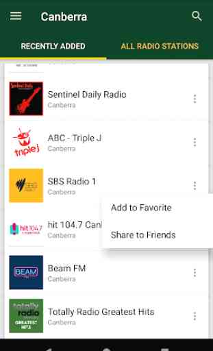 Canberra Radio Stations - Australia 1