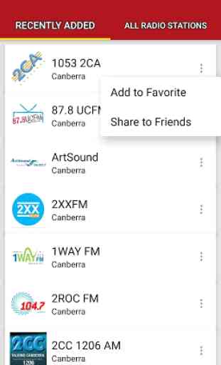 Canberra Radio Stations - Australia 2