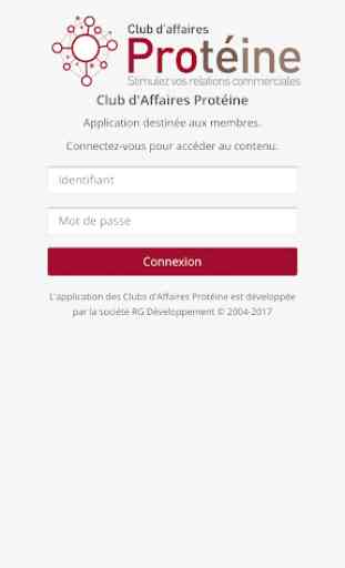 Club d'Affaires Protéine : l'app des membres 2