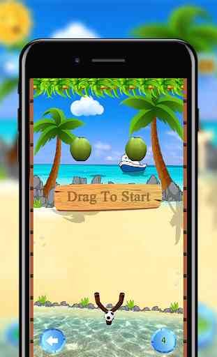 Coconut Smash - The Slingshot Game - Catapult 4