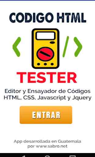 CODIGO HTML TESTER 1
